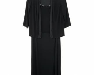 Alex Evenings Black Rhinestone Dress