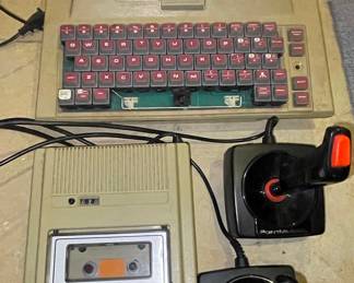 Atari 400 Home Computer with Atari 410 Program Recorder and Joysticks Vtg