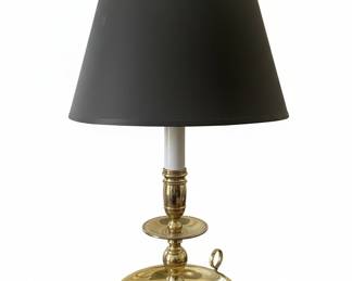 Brass Candlestick Table Lamp 