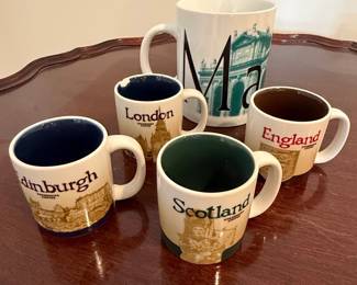 Starbucks Global Icon Series Mugs (Scotland, Edinburgh, London, England, Madrid)