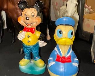 Vintage Mickey Mouse and Donald Duck Figurines - Wales Co.