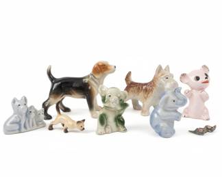 Vtg Mini Animal Figurines, some Japan-made