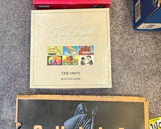 Trivial Pursuit Master Game (1960s & 1980s Editions) and Ouija Board Vtg