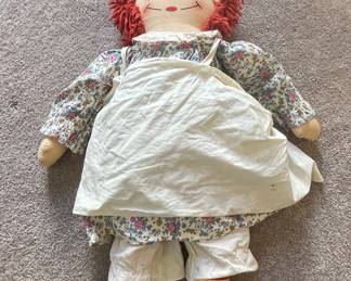 Vtg Large Raggedy Ann Doll