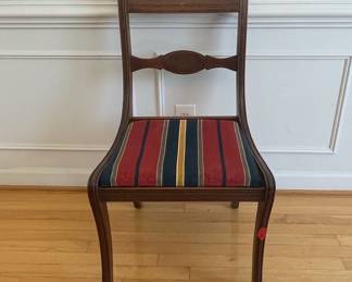 Duncan Phyfe Style Mahogany Dining Table and Chairs