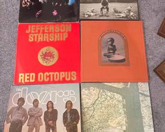Assorted Classic Rock Vinyl Records