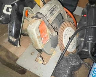 Assorted Hand Tools and Black & Decker Metal Cut-Off Saw