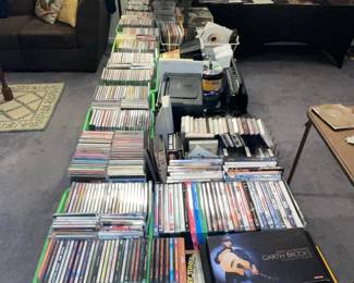 Assorted Music CDs and Cases
