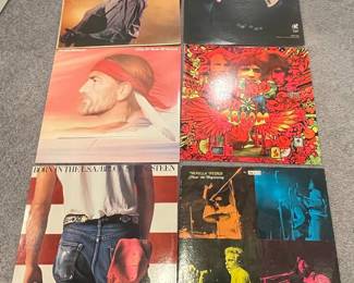 Assorted Vinyl Records - Vanilla Fudge, Bruce Springsteen, The Righteous Brothers, Arlo Guthrie, and Elvis Presley