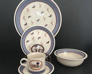 Epoch "Turn of the Century" American Decoy Dinnerware Set