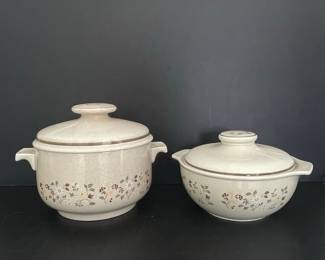 Royal Doulton Lambethware "Uplands" Casserole Dish and Serving Bowl