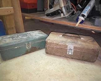 Vintage Metal Tackle Boxes