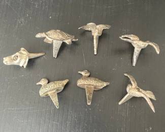 Vtg Metal Birthday Candle Holders