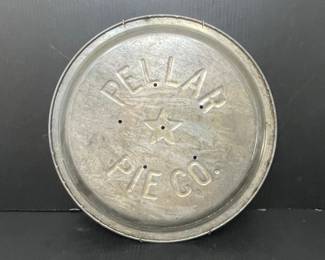 Pellar Pie Co. Pie Tin vtg