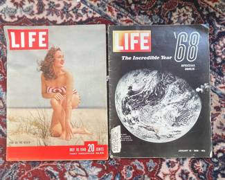Life Magazine Collection (July 19, 1948 & January 10, 1969 - Apollo 8 Special Issue)