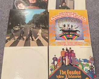 Collection of Vinyl Records: The Beatles
