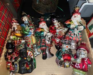 Assorted Glass Christmas Ornaments