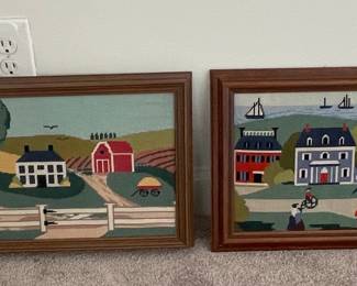 Vintage Needlepoint Landscapes