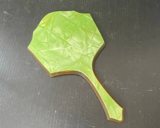 Vintage Art Deco Celluloid Hand Mirror