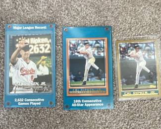 Cal Ripken Jr. Baseball Cards Lot - Consecutive Games Record & All-Star Appearance