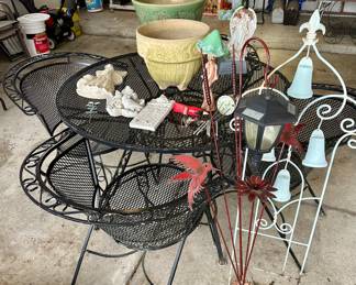 Woodard wrought iron patio set.