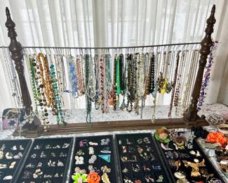 Table full of jewelry!