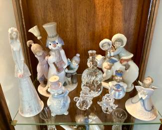 Lladro & Waterford decor.
