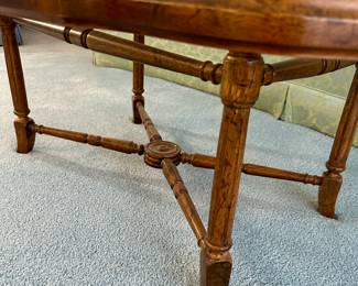 Beautiful glass and wood tray coffee table.