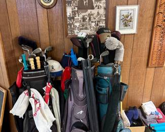 Golf clubs.
