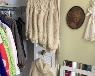 Gorgeous vintage Irish wool sweaters.
