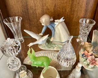 Waterford crystal & Lladro.