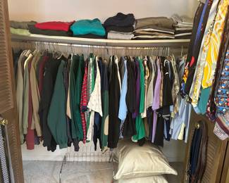 Men's closet.