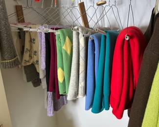 Wool sweaters.
