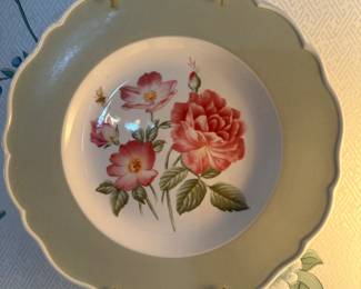 Wedgewood floral plates.
