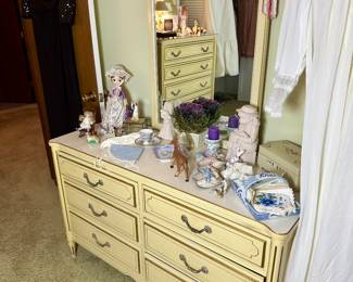 French Provincial bedroom set, pieces sold separately.