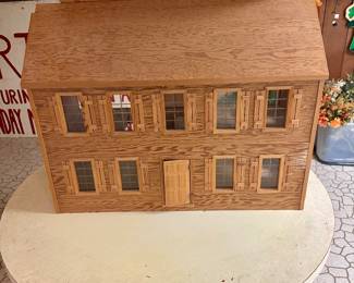 Huge wood dollhouse.