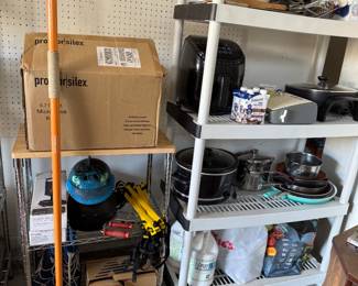 Microwave; javelin; kitchen supplies and appliances; sports and strength equipment