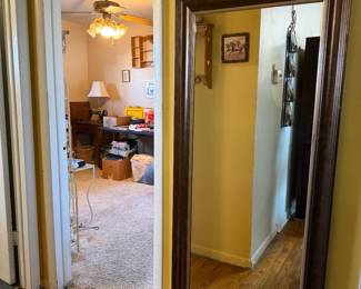 27" x 62" wooden frame w/ mirror