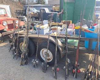 We have fishing poles