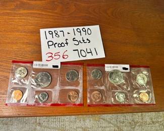 1987 and 1990 Proof Sets