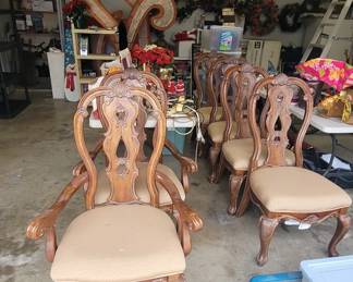 Dining table chairs