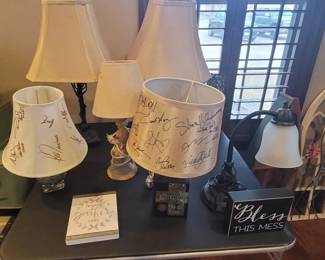 Celebrity golf tournement autographs