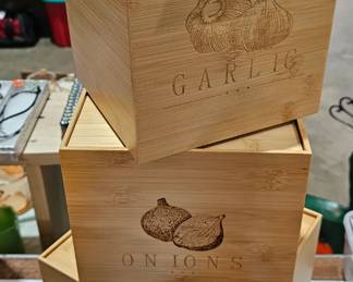 DECORATIVE BAMBOO COUNTER BOXES