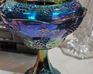 INDIANA GLASS DISH WITH LID