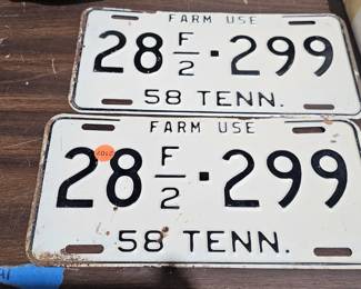 LICENSE PLATE TAGS TENNESSEE