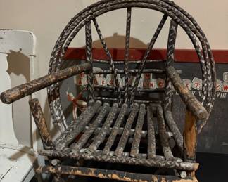 Vintage Child ‘s Wicker Chair 