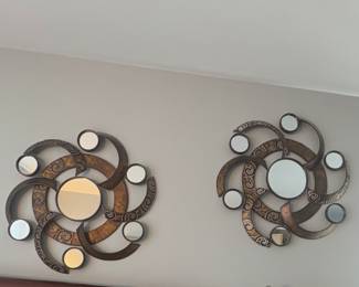 Contemporary Metal Ornamental Wall
Decor.
