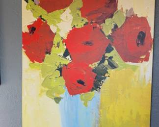 Marmont Hill "Bouquet of Red" Painting Print on Wrapped Canvas