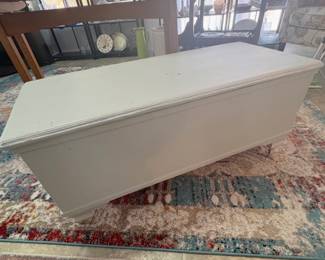 White Storage Chest/Coffee Table 