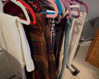 Women’s scarfs and wraps. 